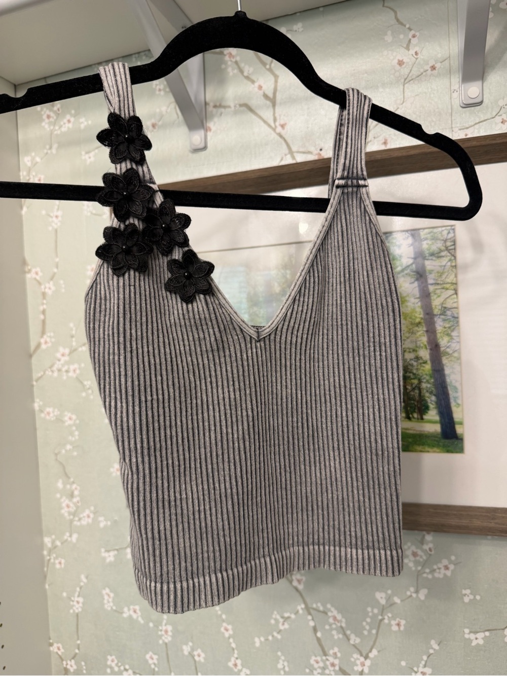 Free People movement washed rib crop